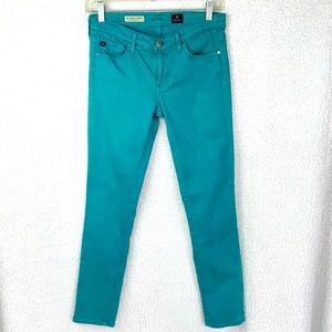 Pristine AG Stevie Ankle Slim Straight turquoise 5-pocket style jeans